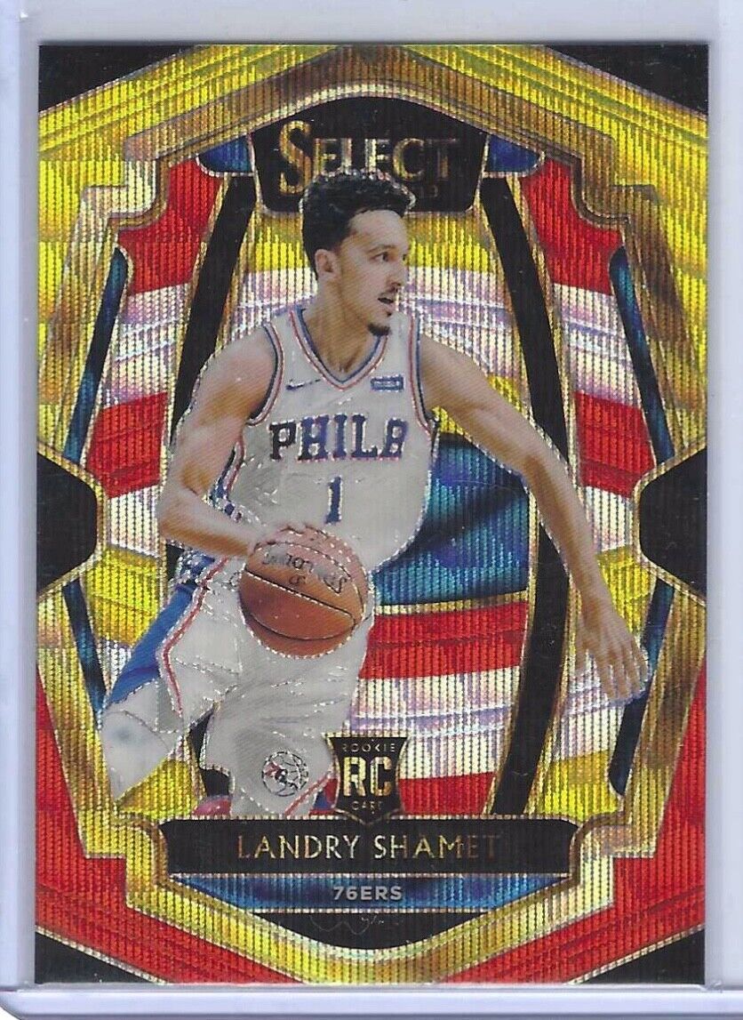 LANDRY SHAMET 2018-19 PANINI SELECT TRI COLOR PRIZM PREMIER LEVEL ROOKIE RC #156