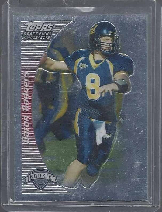 AARON RODGERS 2005 TOPPS DP&P DRAFT PICKS & PROSPECTS CHROME ROOKIE RC #152