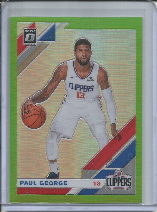 PAUL GEORGE 2019-20 DONRUSS OPTIC LIME GREEN PRIZM #D 140/149