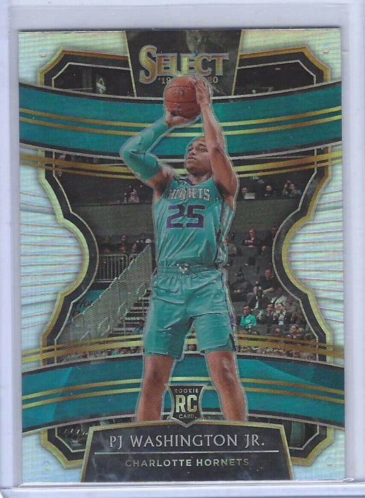 PJ WASHINGTON JR 2019-20 PANINI SELECT SILVER PRIZM CONCOURSE ROOKIE RC #93