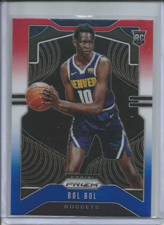 BOL BOL 2019-20 PANINI PRIZM RED WHITE BLUE PRIZM RC CARD 282