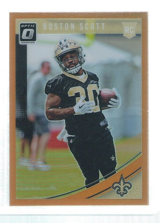 BOSTON SCOTT 2018 DONRUSS OPTIC HOLO ORANGE ROOKIE RC #D 178/199