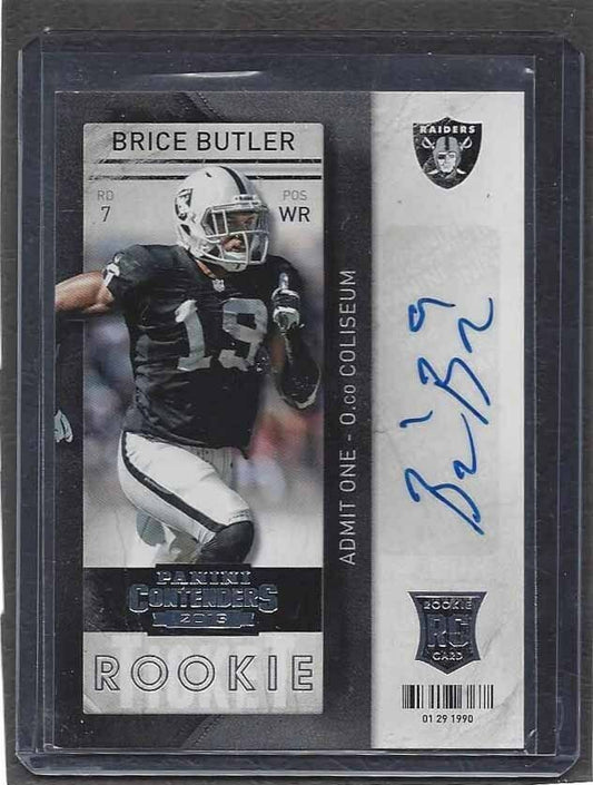 BRICE BUTLER 2013 PANINI CONTENDERS ROOKIE TICKET TRUE RC AUTO #112