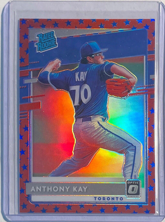 ANTHONY KAY 2020 DONRUSS OPTIC RATED ROOKIE INDEPENDENCE DAY PRIZM RC #D 32/45