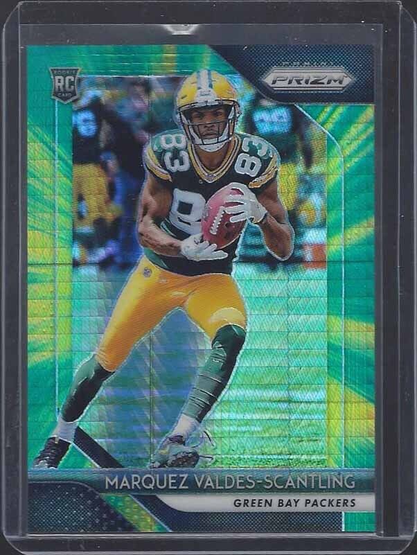 MARQUEZ VALDES-SCANTLING 2018 PANINI PRIZM HYPER ROOKIE PRIZMS RC #D 29/275