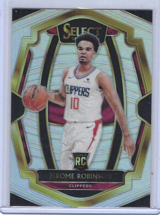 JEROME ROBINSON 2018-19 PANINI SELECT SILVER PRIZM PREMIER LEVEL ROOKIE RC #124