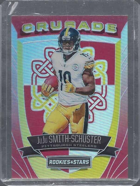 JUJU SMITH SCHUSTER 2017 ROOKIES & STARS CRUSADE RED PRIZM RC #D 42/99