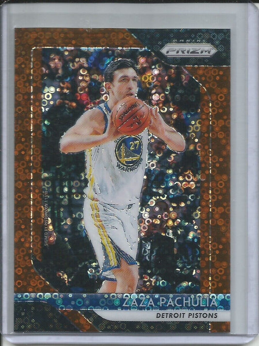ZAZA PACHULIA 2018-19 PANINI PRIZM FAST BREAK BRONZE PRIZM #D 18/20 CARD 192