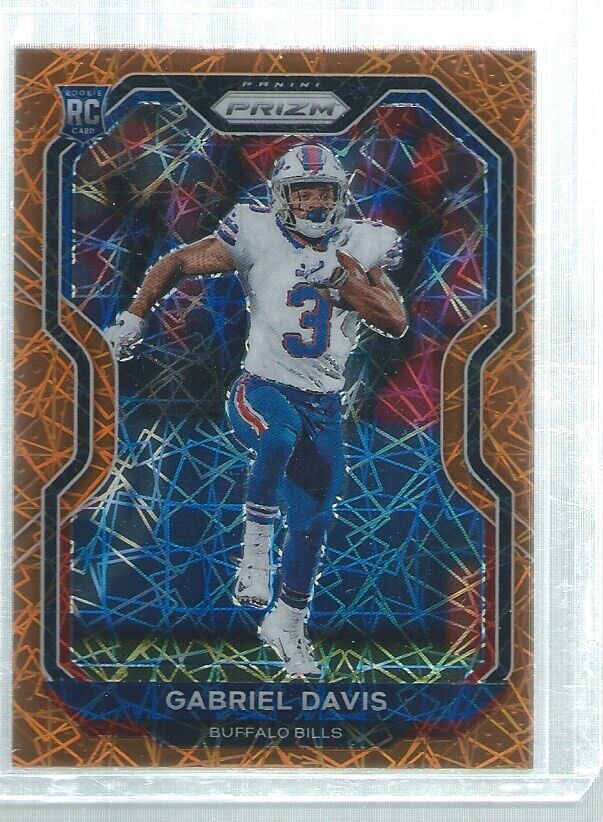 GABRIEL DAVIS 2020 PANINI PRIZM ORANGE LAZER PRIZMS ROOKIE RC #312