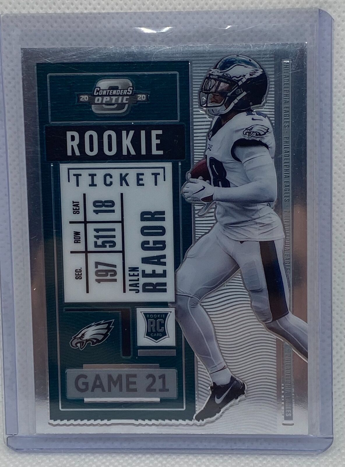 JALEN REAGOR 2020 PANINI CONTENDERS OPTIC ROOKIE TICKET RC #78