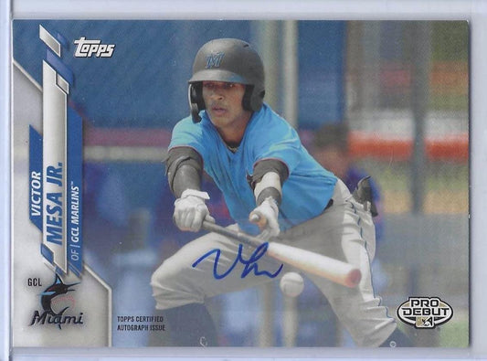 VICTOR MESA JR 2020 TOPPS PRO DEBUT PROSPECT AUTO #PD-70