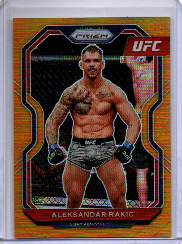 ALEKSANDAR RAKIC 2021 PANINI PRIZM UFC ORANGE PRIZM #D 10/99