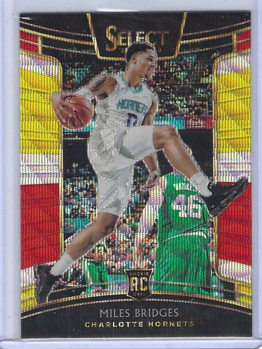 MILES BRIDGES 2018-19 PANINI SELECT TRI COLOR PRIZM CONCOURSE ROOKIE RC #17