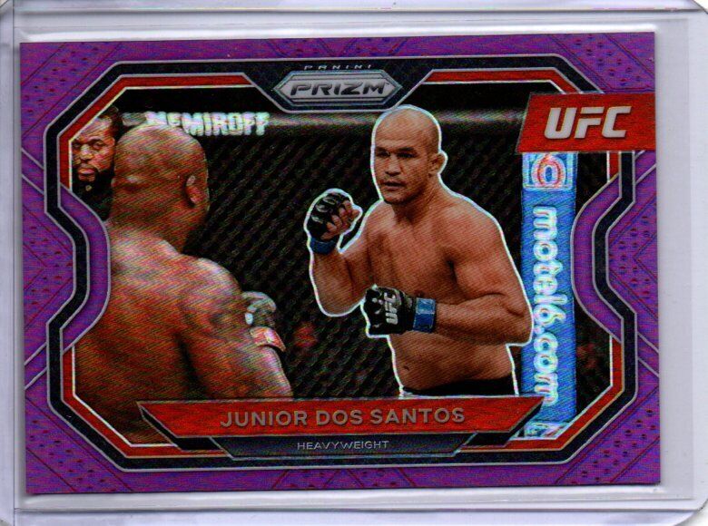 JUNIOR DOS SANTOS 2021 PANINI PRIZM UFC PURPLE PRIZM #D 94/149