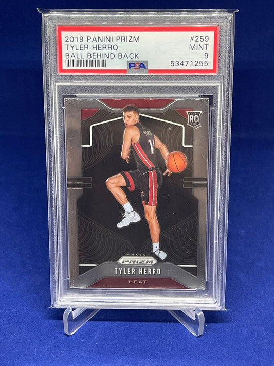 TYLER HERRO 2019-20 PANINI PRIZM SP PHOTO VARIATION ROOKIE RC #259 PSA 9 MINT