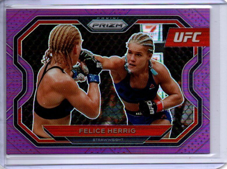 FELICE HERRIG 2021 PANINI PRIZM UFC PURPLE PRIZM #D 51/149