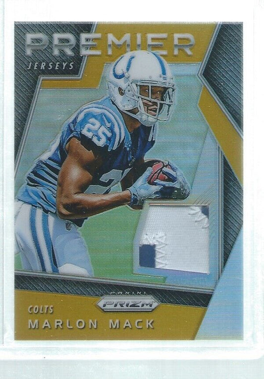 MARLON MACK 2017 PANINI PRIZM PREMIER GOLD PRIZM 2 COLOR PATCH RC #D 24/25