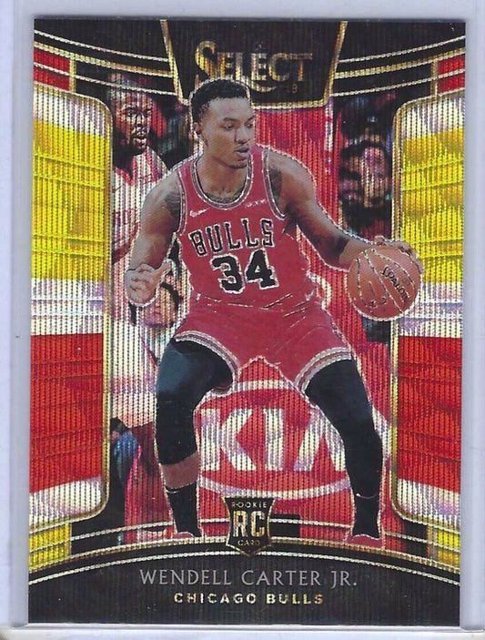 WENDELL CARTER JR. 2018-19 PANINI SELECT TRI COLOR PRIZM CONCOURSE ROOKIE RC #65