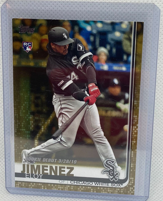 ELOY JIMENEZ 2019 TOPPS UPDATE ROOKIE DEBUT GOLD RC #D 665/2019