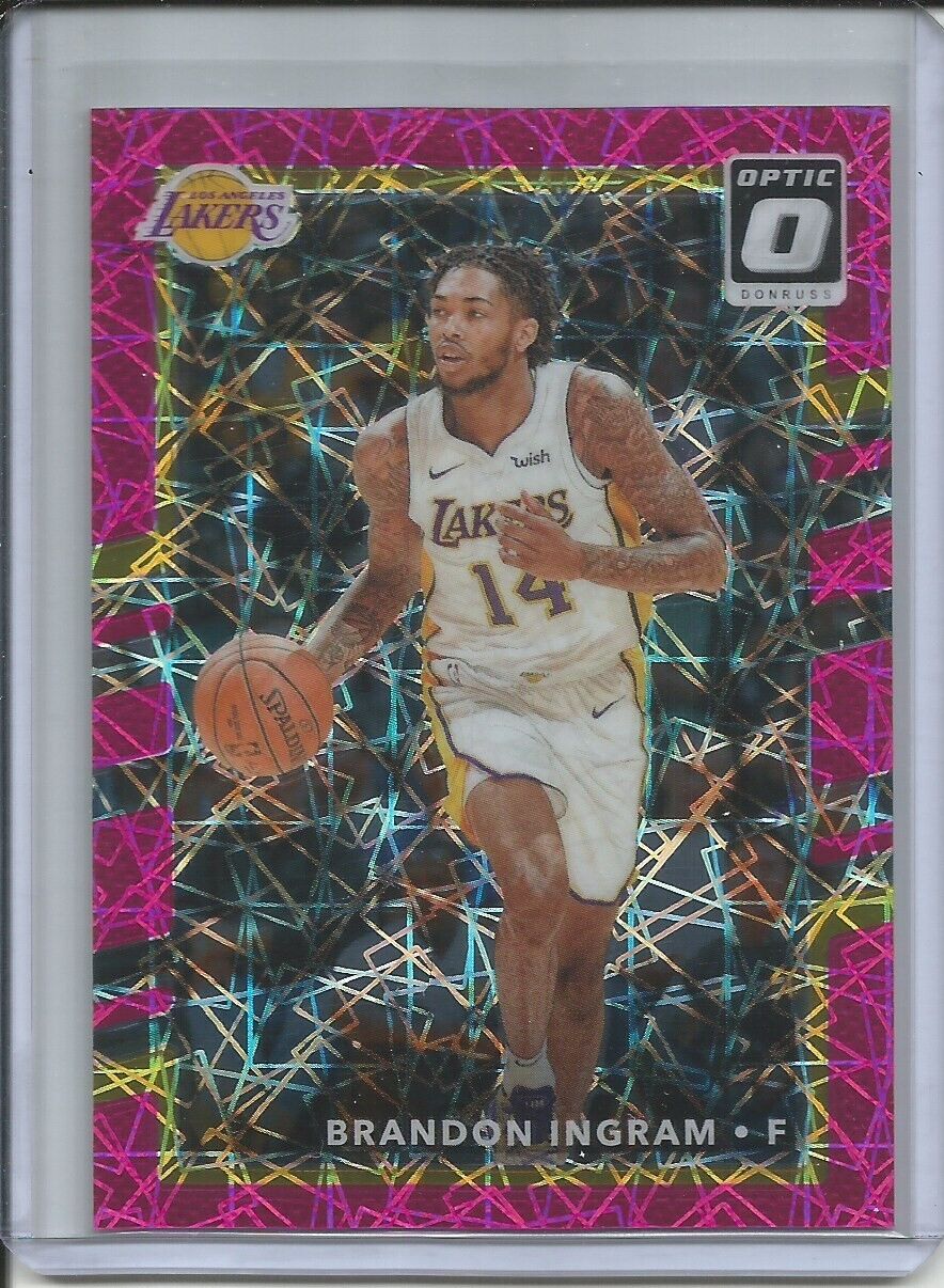 BRANDON INGRAM 2017-18 DONRUSS OPTIC PINK VELOCITY HOLO PRIZM #D 66/79
