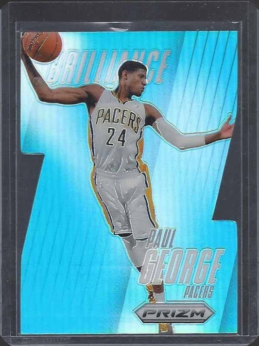 PAUL GEORGE 2013-14 PANINI PRIZM BRILLIANCE LIGHT BLUE PRIZMS DIE CUT #D /199