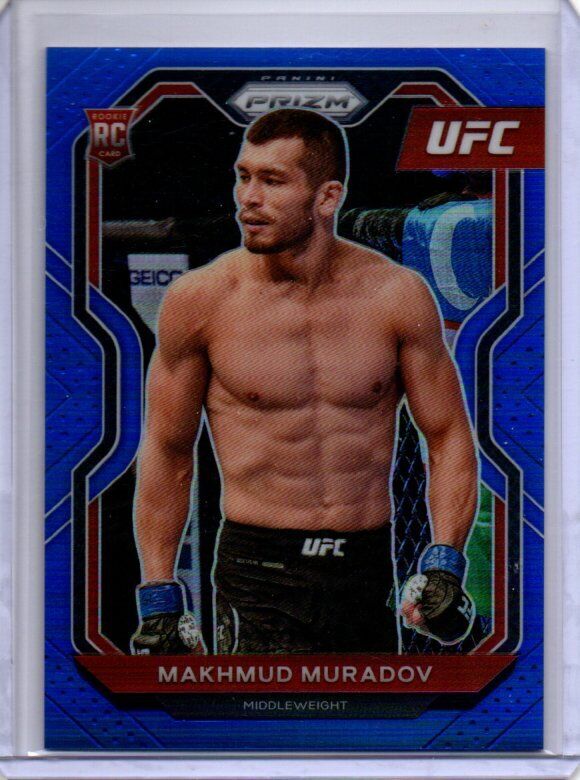 MAKHMUD MURADOV 2021 PANINI PRIZM UFC BLUE PRIZM RC #D 133/199