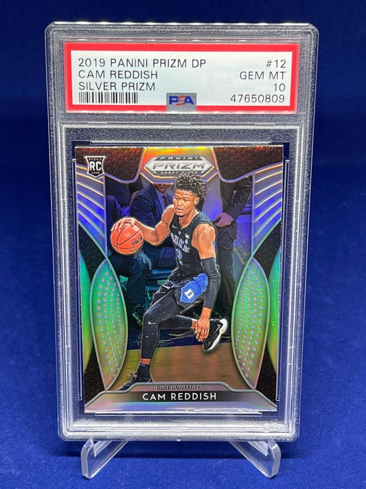 CAM REDDISH 2019-20 PANINI PRIZM DRAFT PICKS SILVER PRIZM RC #12 PSA 10 GEM MINT