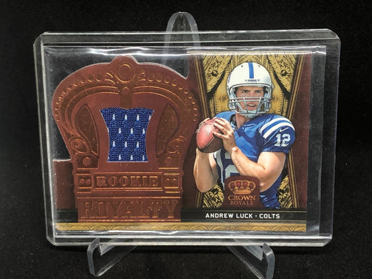 ANDREW LUCK 2012 CROWN ROYALE BRONZE DIE CUT JERSEY RC #3
