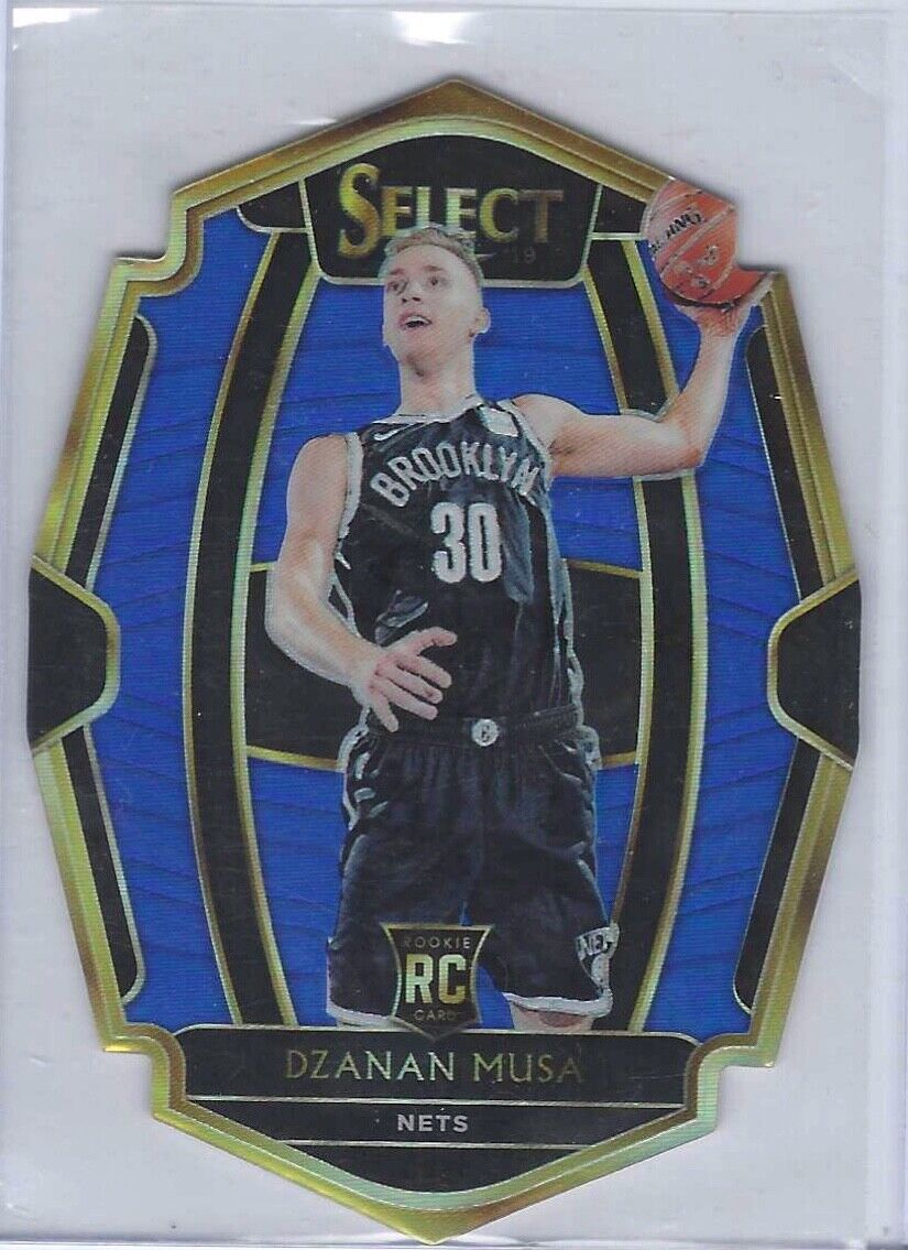DZANAN MUSA 2018-19 PANINI SELECT PREMIER LEVEL BLUE DIE CUT PRIZM RC #d /249
