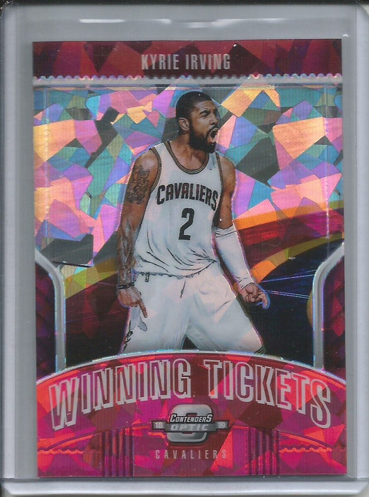 KYRIE IRVING 2018-19 CONTENDERS OPTIC WINNING TICKETS CRACKED ICE RED PRIZM