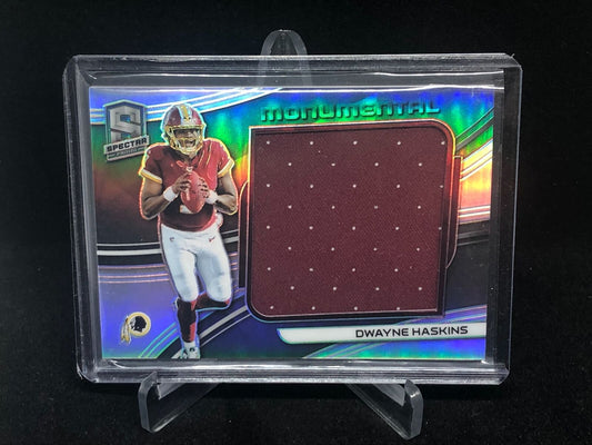 DWAYNE HASKINS 2019 PANINI SPECTRA MONUMENTAL PRIZM JUMBO JERSEY RC #D 143/199