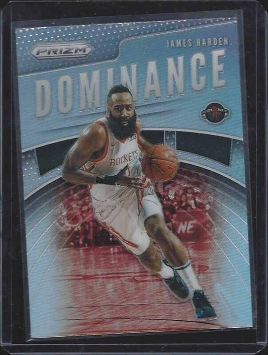 JAMES HARDEN 2019-20 PANINI PRIZM DOMINANCE SILVER PRIZMS SP #12