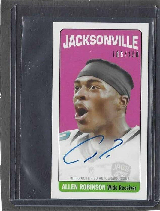 ALLEN ROBINSON 2014 TOPPS TALL BOY ON CARD ROOKIE AUTO RC #D 106/150