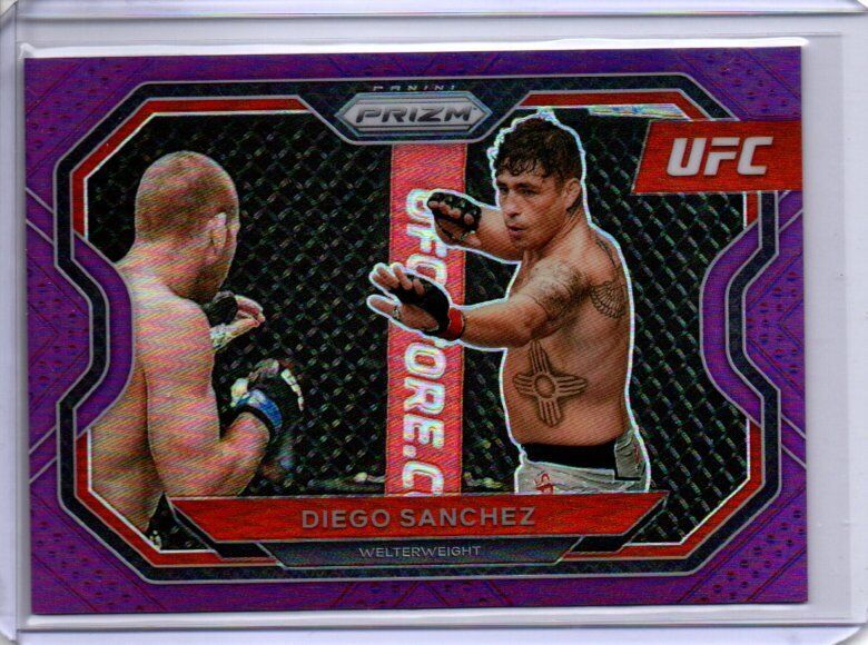 DIEGO SANCHEZ 2021 PANINI PRIZM UFC PURPLE PRIZM #D 10/149