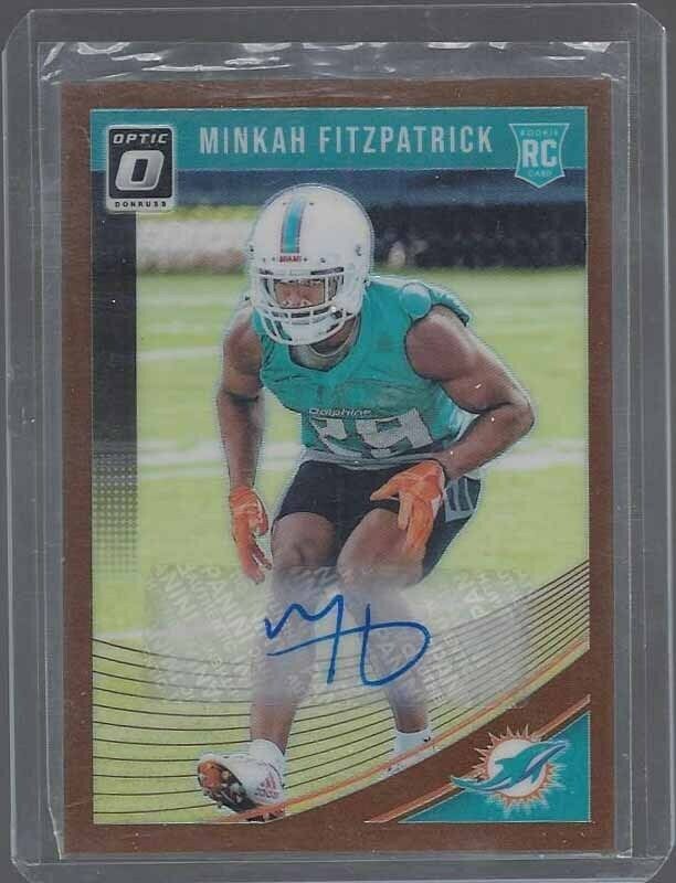 MINKAH FITZPATRICK 2018 DONRUSS OPTIC BRONZE COPPER HOLO ROOKIE AUTO RC #103