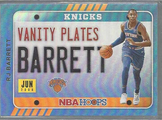 RJ BARRETT 2020-21 NBA HOOPS VANITY PLATES GOLD HOLO RARE #25