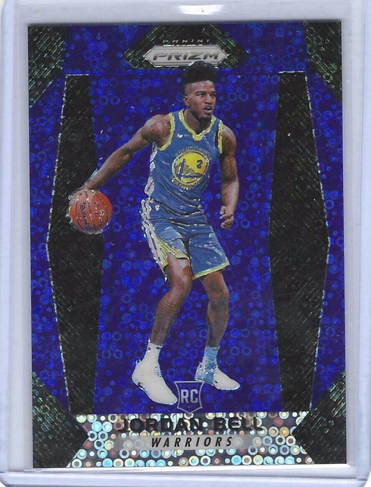 JORDAN BELL 2017-18 PANINI PRIZM BLUE FAST BREAK DISCO ROOKIE RC #D 023/175