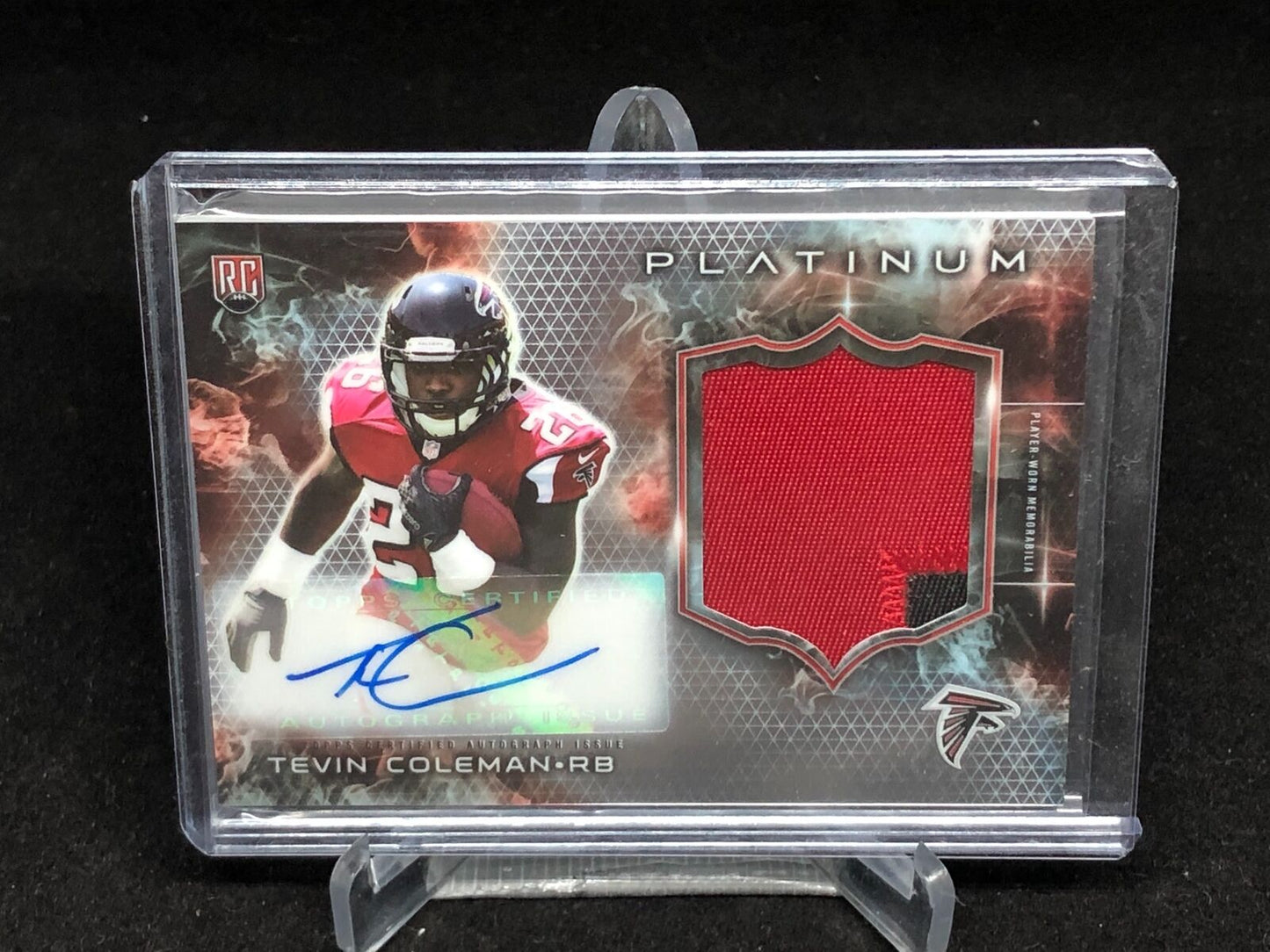TEVIN COLEMAN 2015 TOPPS PLATINUM RPA 2 CLR PATCH AUTO RC