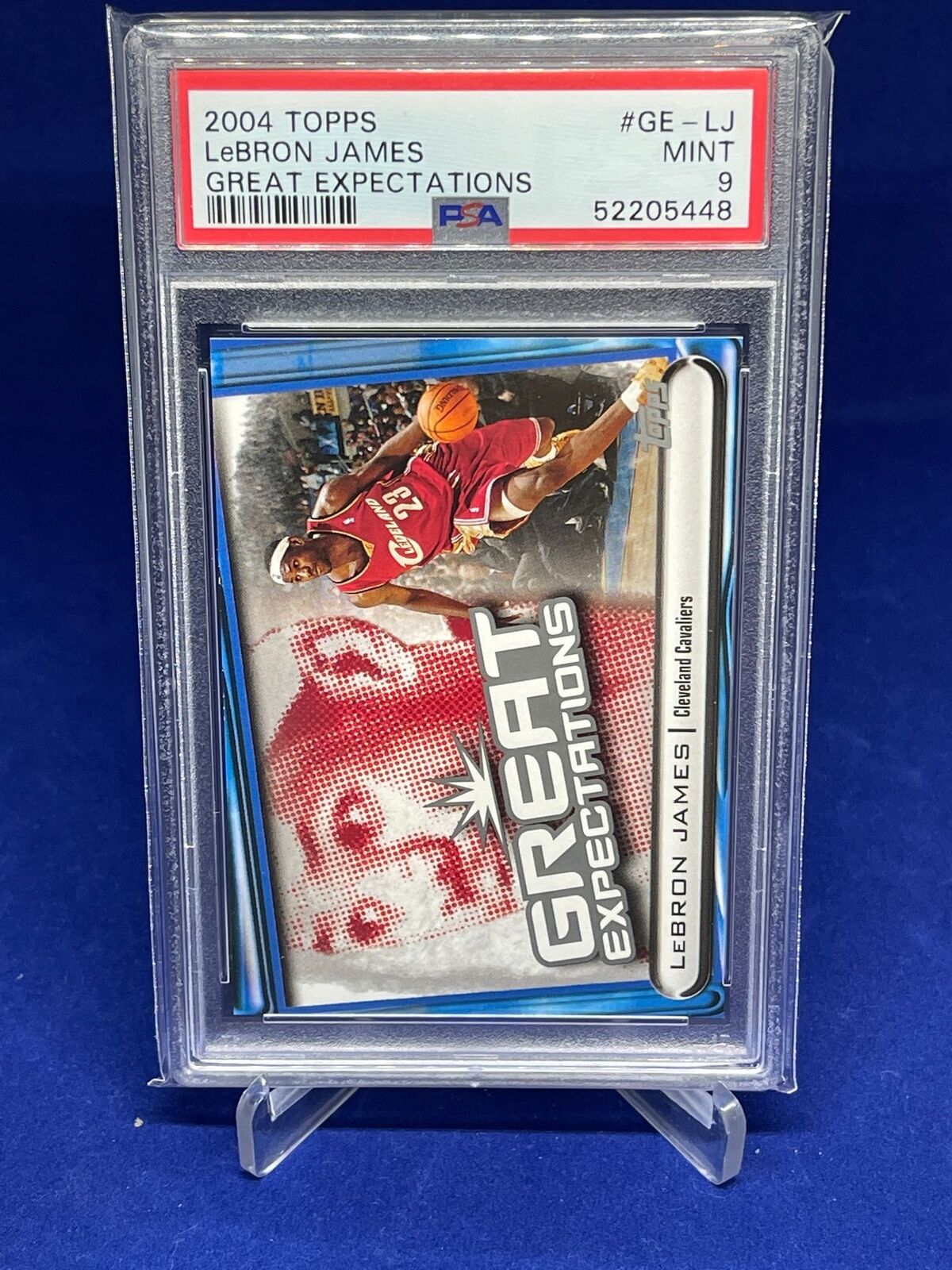 LEBRON JAMES 2004-05 TOPPS GREAT EXPECTATIONS 2ND YEAR PSA 9 MINT