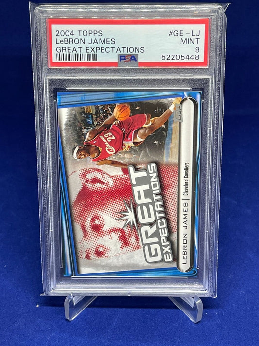 LEBRON JAMES 2004-05 TOPPS GREAT EXPECTATIONS 2ND YEAR PSA 9 MINT