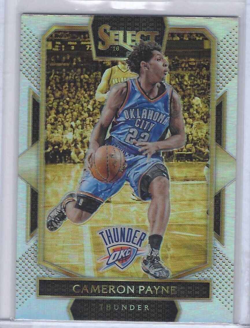CAMERON PAYNE 2016-17 PANINI SELECT SILVER PRIZM COURTSIDE SSP LEVEL RC #250