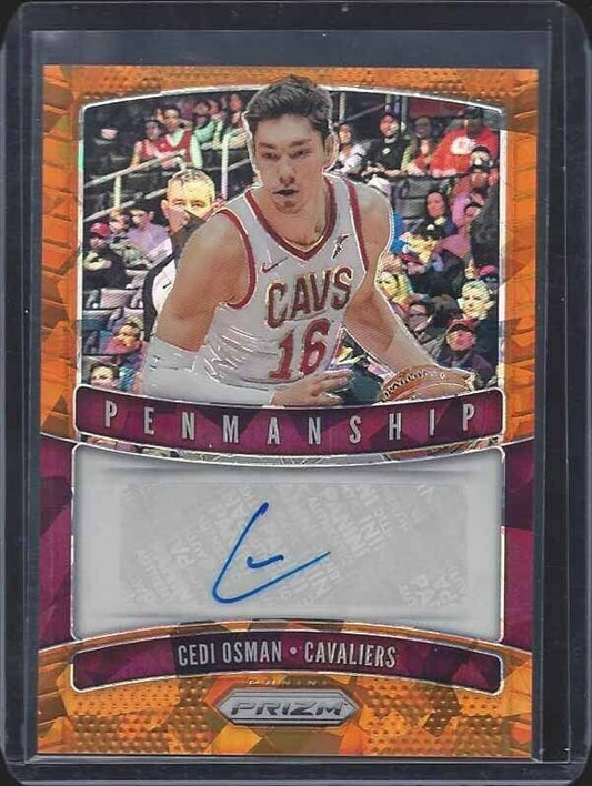 CEDI OSMAN 2019-20 PANINI PRIZM ORANGE ICE PRIZMS AUTO