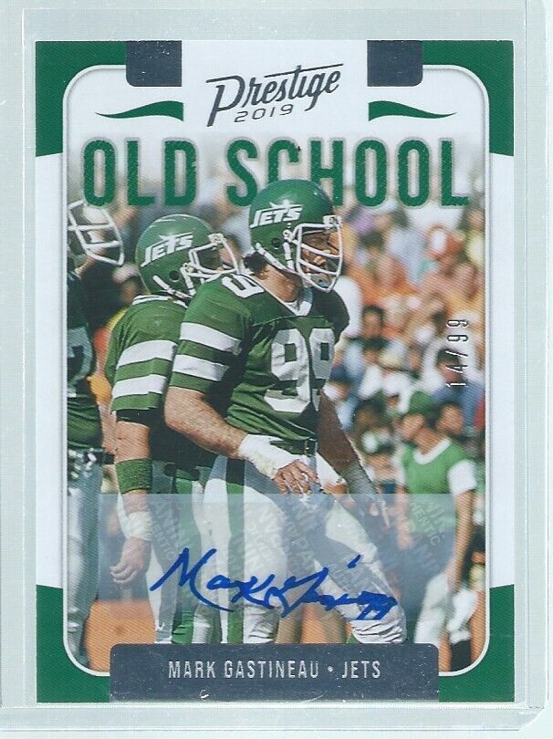 MARK GASTINEAU 2019 PANINI PRESTIGE XTRA POINTS OLD SCHOOL AUTO #D 14/99