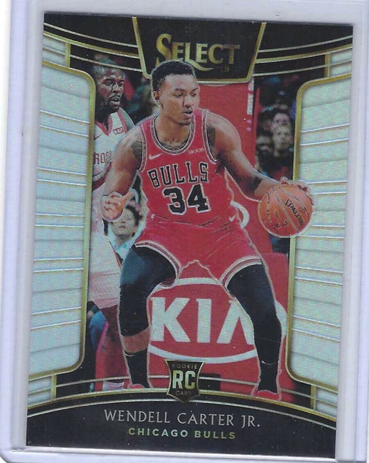 WENDELL CARTER JR. 2018-19 PANINI SELECT SILVER PRIZM ROOKIE CONCOURSE LEVEL RC