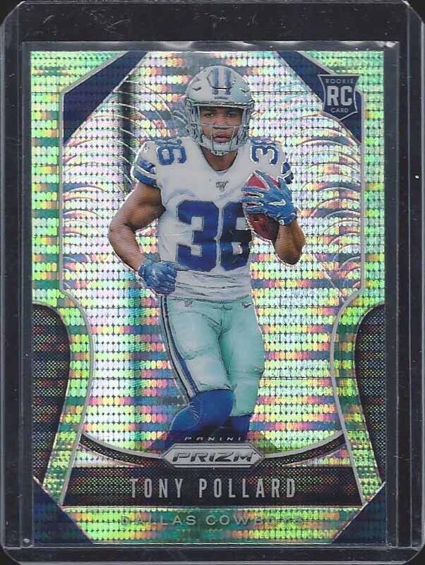 TONY POLLARD 2019 PANINI PRIZM GREEN PULSAR ROOKIE PRIZMS RC #339