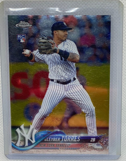 GLEYBER TORRES 2018 TOPPS CHROME UPDATE RC #HMT26