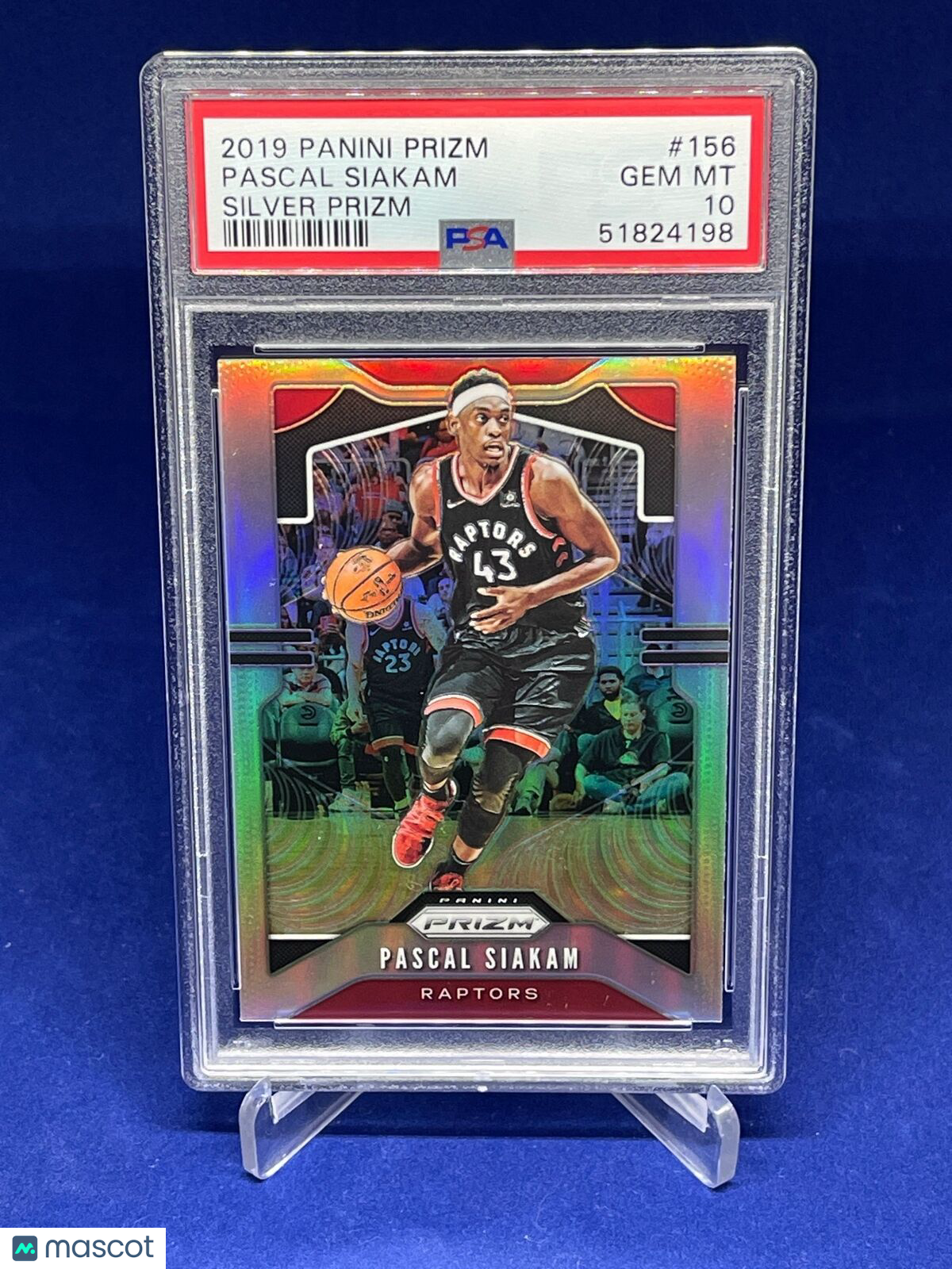 PASCAL SIAKAM 2019-20 PANINI PRIZM SILVER PRIZMS #156 PSA 10 GEM MINT