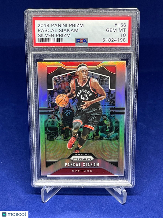PASCAL SIAKAM 2019-20 PANINI PRIZM SILVER PRIZMS #156 PSA 10 GEM MINT
