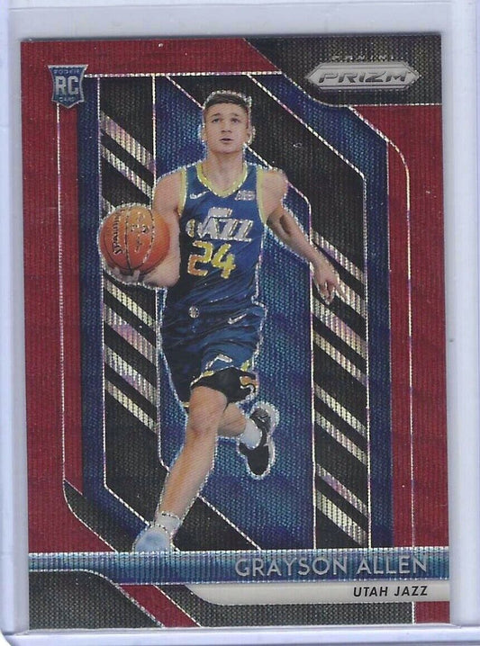 GRAYSON ALLEN 2018-19 PANINI PRIZM RED RUBY WAVE ROOKIE RC #123