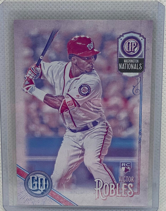 VICTOR ROBLES 2018 TOPPS GYPSY QUEEN MISSING BACKPLATE RC #254